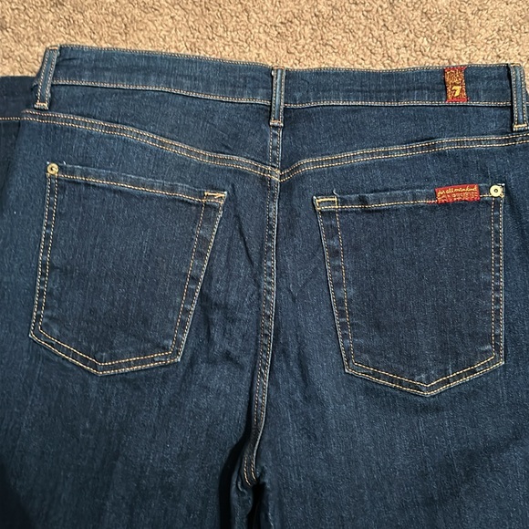 7 For All Mankind Women's Dark Wash Mid Rise Dojo Jeans Size 32 - Picture 6 of 6